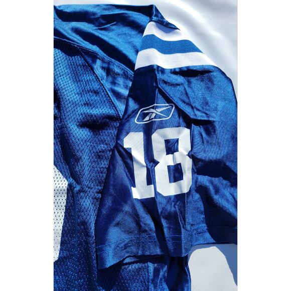 Vintage Reebok Peyton Manning #18 Colts Jersey Size XL NFL Blue Mesh Throwback - Picture 4 of 7